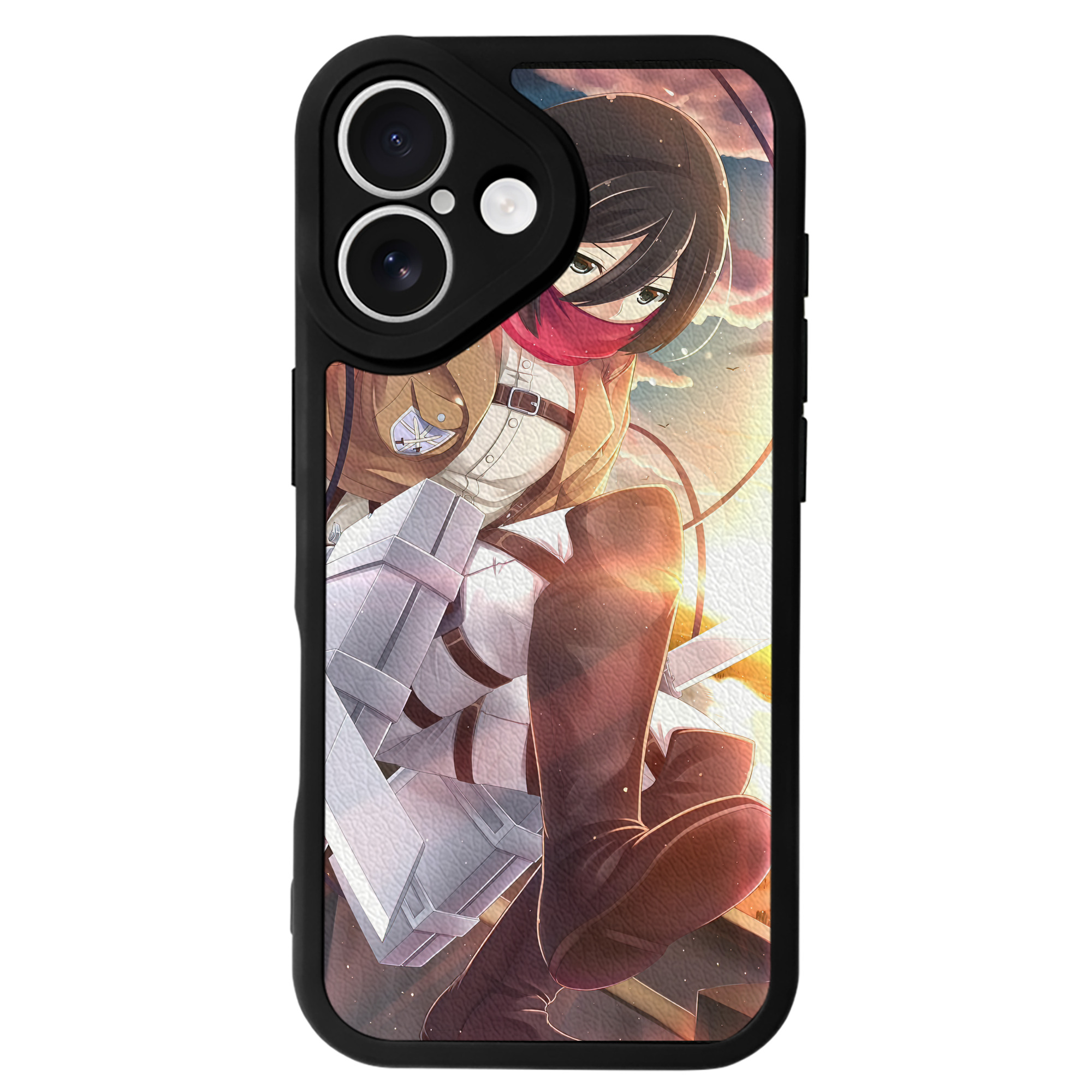 （画像用） 進撃の巨人 Attack on Titan 【iPhone 16シリーズ対応】シリコンスマホケース（レザー調） 材質：シリコン